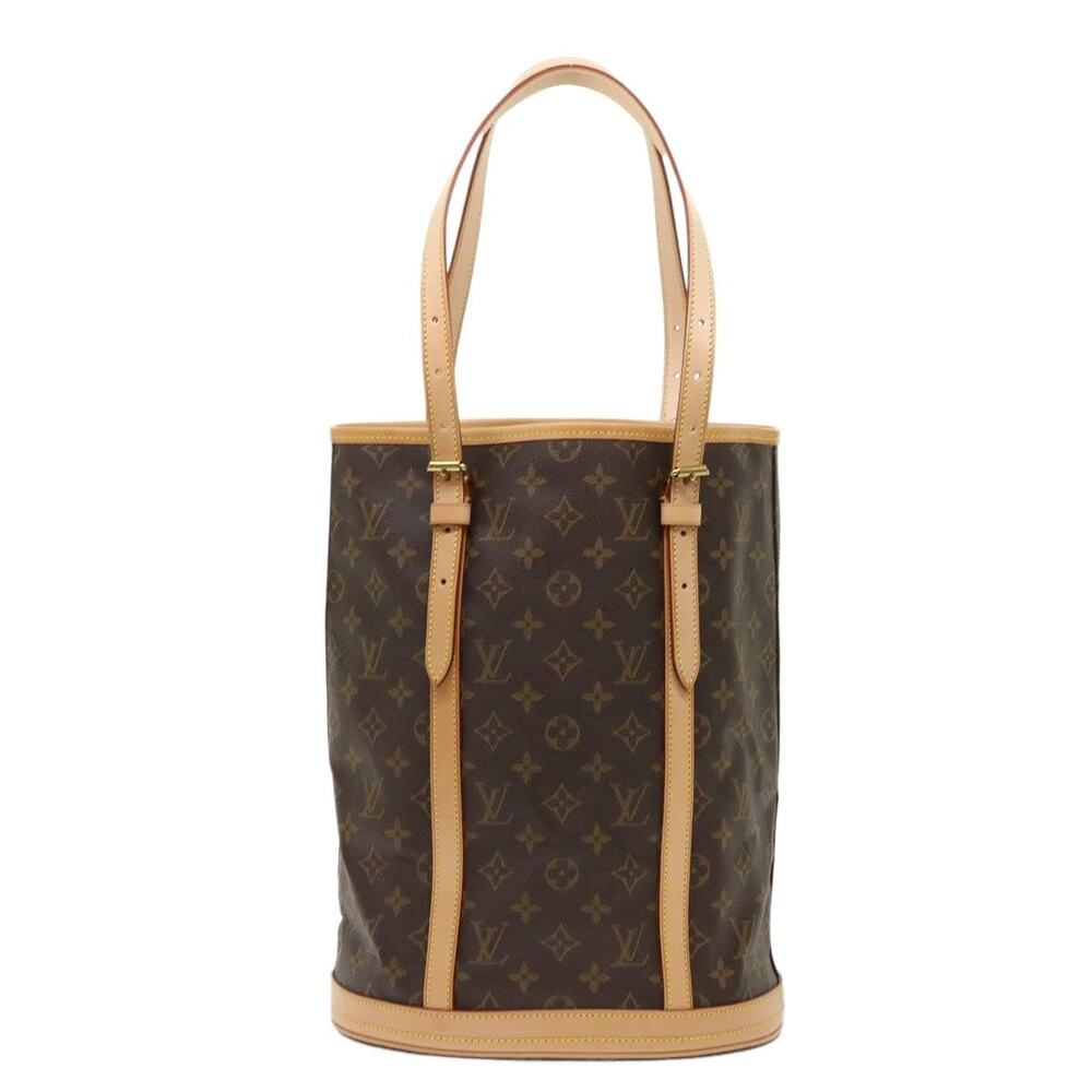 Louis Vuitton Monogram Bucket GM Shoulder Bag Brown